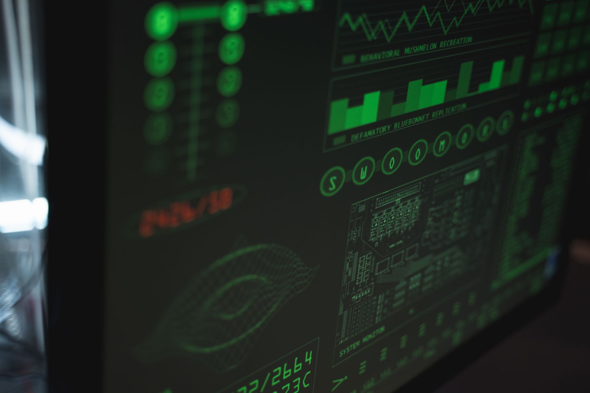 Écran informatique affichant des éléments visuels liés à la protection des données